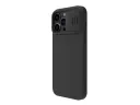 Husă Nillkin iPhone 14 Pro, CamShield Silky Silicone, Negru