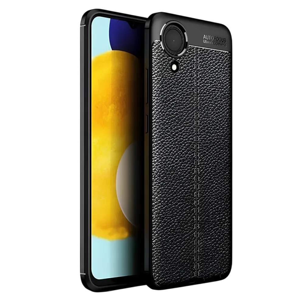 Husă Xcover Samsung Galaxy A03 core - Leather, Negru