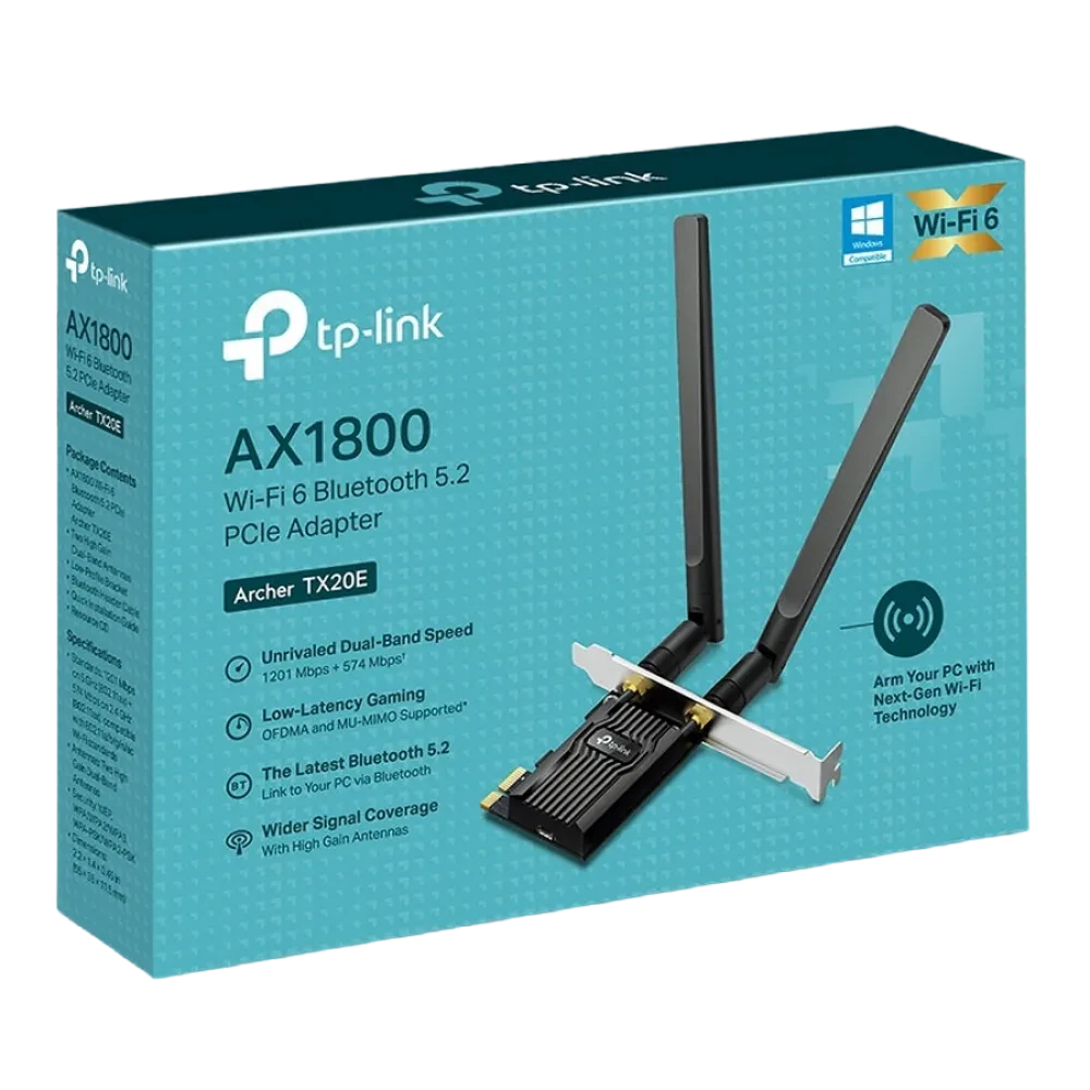 Adaptor PCle TP-LINK Archer TX20E, PCI-E