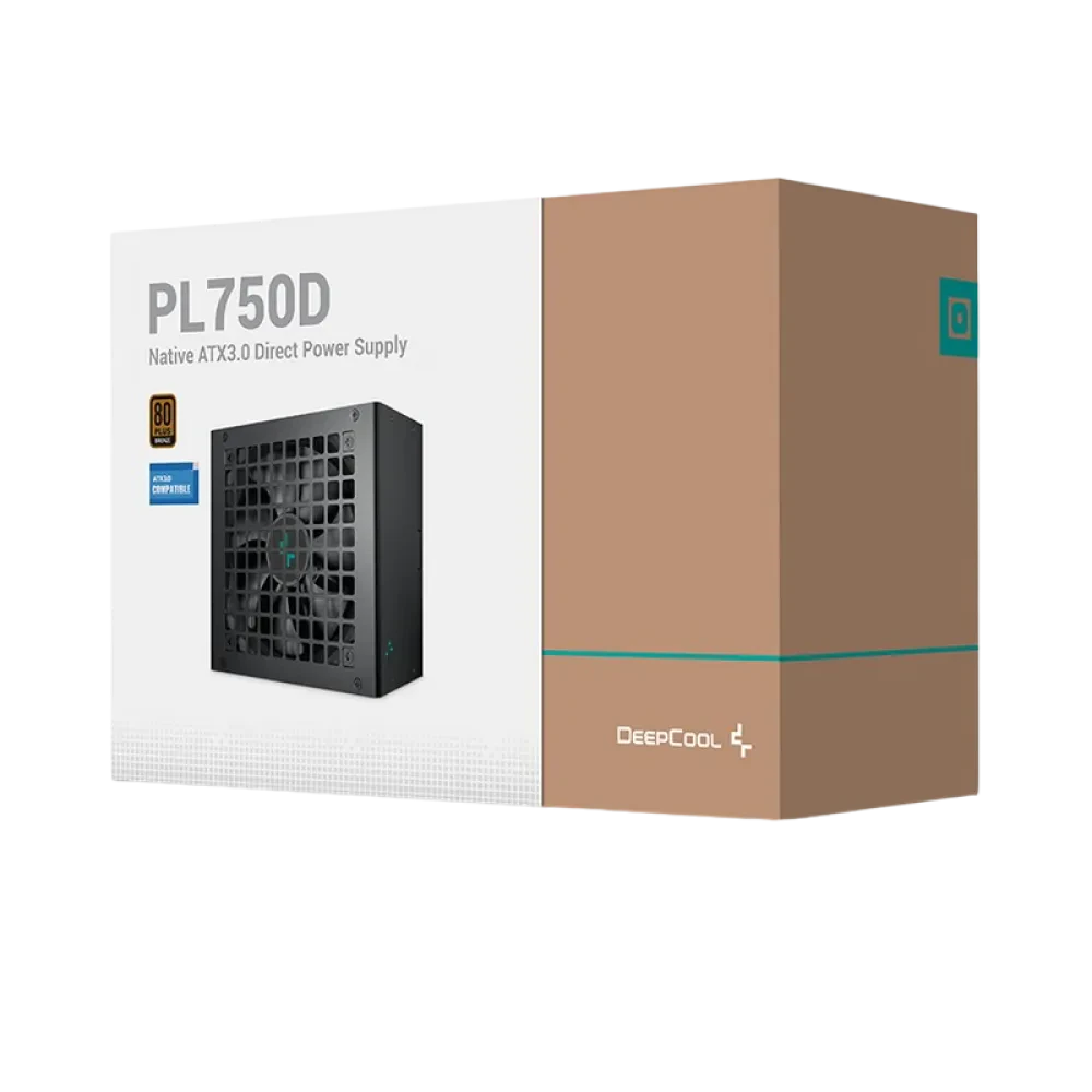 Блок питания для компьютеров Deepcool PL750D, 750Вт, ATX, Немодульный