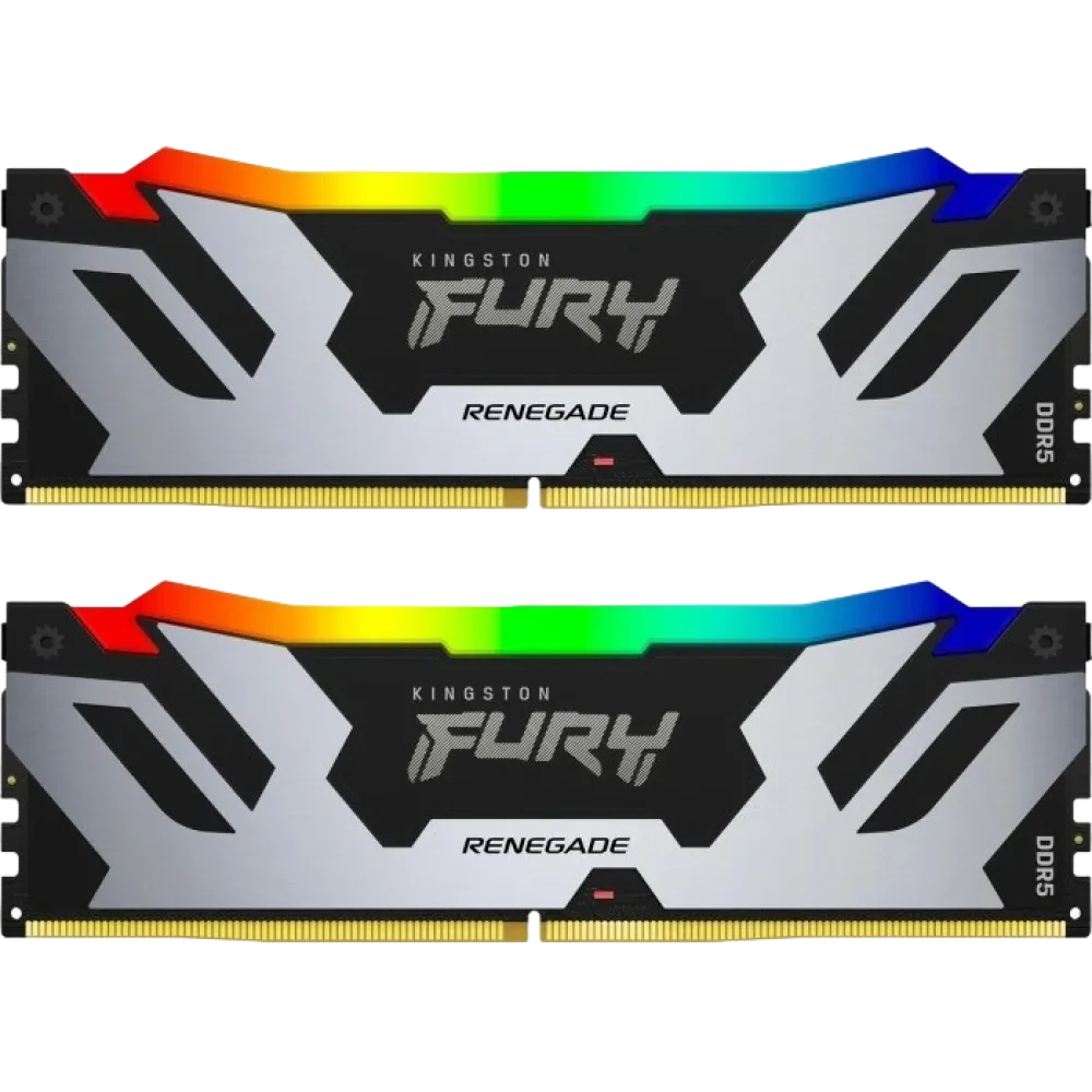 Оперативная память Kingston FURY Renegade RGB, DDR5 SDRAM, 7600 МГц, 32 Гб, KF576C38RSAK2-32