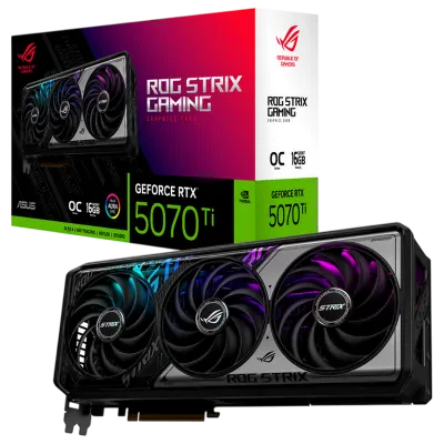 Placă Video ASUS ROG-STRIX-RTX5070TI-O16G-GAMING, 16GB GDDR7 265bit