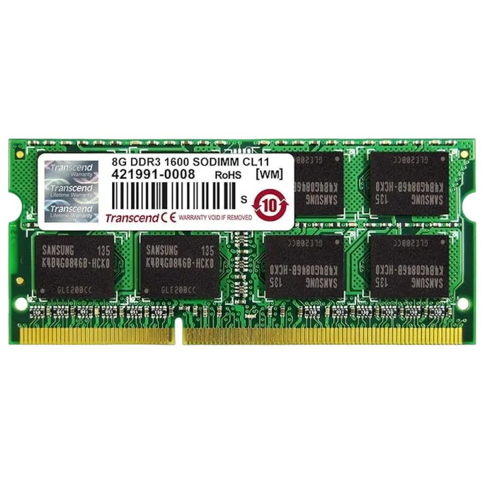 Оперативная память Transcend TS1GSK64V6H, DDR3 SDRAM, 1600 МГц, 8Гб