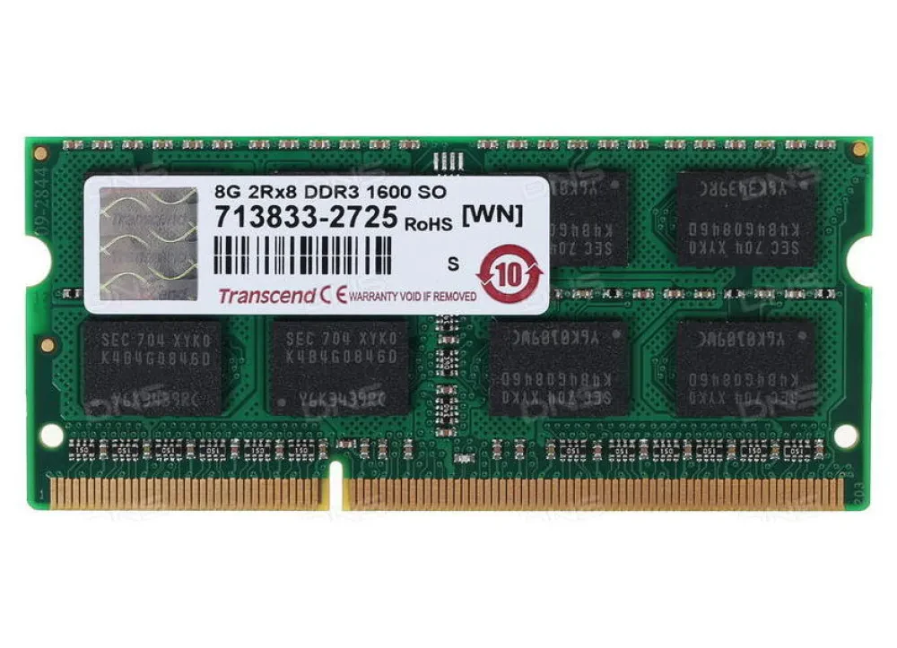 Оперативная память Transcend TS1GSK64V6H, DDR3 SDRAM, 1600 МГц, 8Гб
