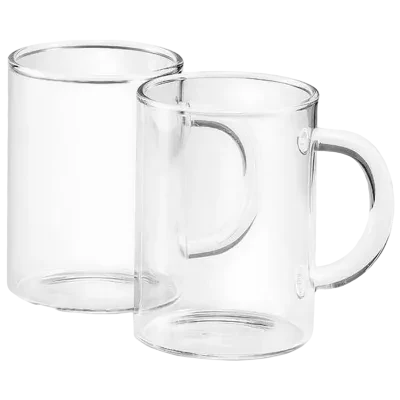 Set de pahare DeLonghi DLSC320, 250 ml, 2 buc, Transparent