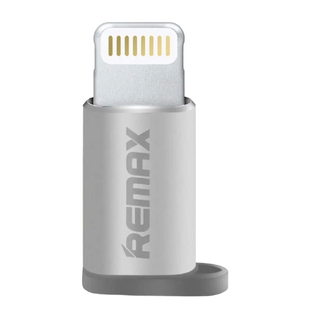 Adaptor USB Remax RA-USB2, Micro-USB/Lightning, Argintiu