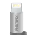 Adaptor USB Remax RA-USB2, Micro-USB/Lightning, Argintiu