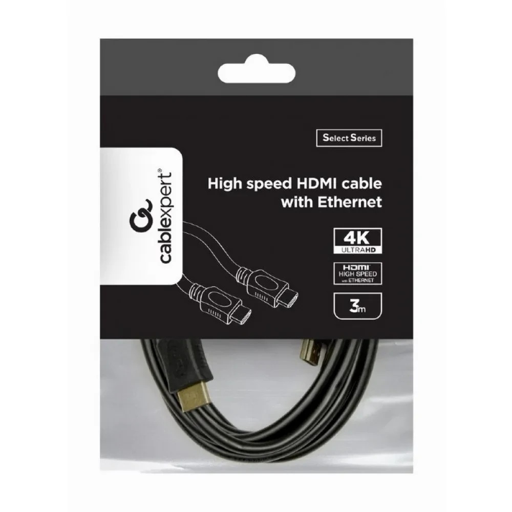 Видео кабель Cablexpert CC-HDMI4L-10, HDMI (M) - HDMI (M), 3м, Чёрный