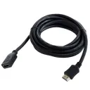 Видео кабель Cablexpert CC-HDMI4X-6, HDMI (M) - HDMI (F), 1,8м, Чёрный