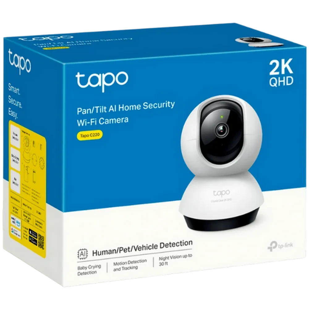 Камера видеонаблюдения TP-LINK TAPO C220, Белый
