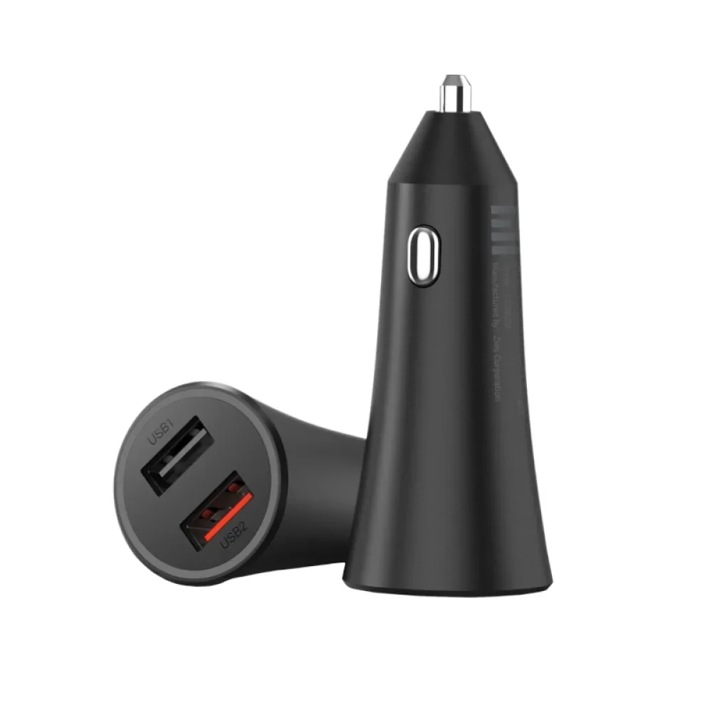 Автомобильное зарядное устройство Xiaomi Mi 37W Dual-Port Car Charger, 37Вт, Чёрный