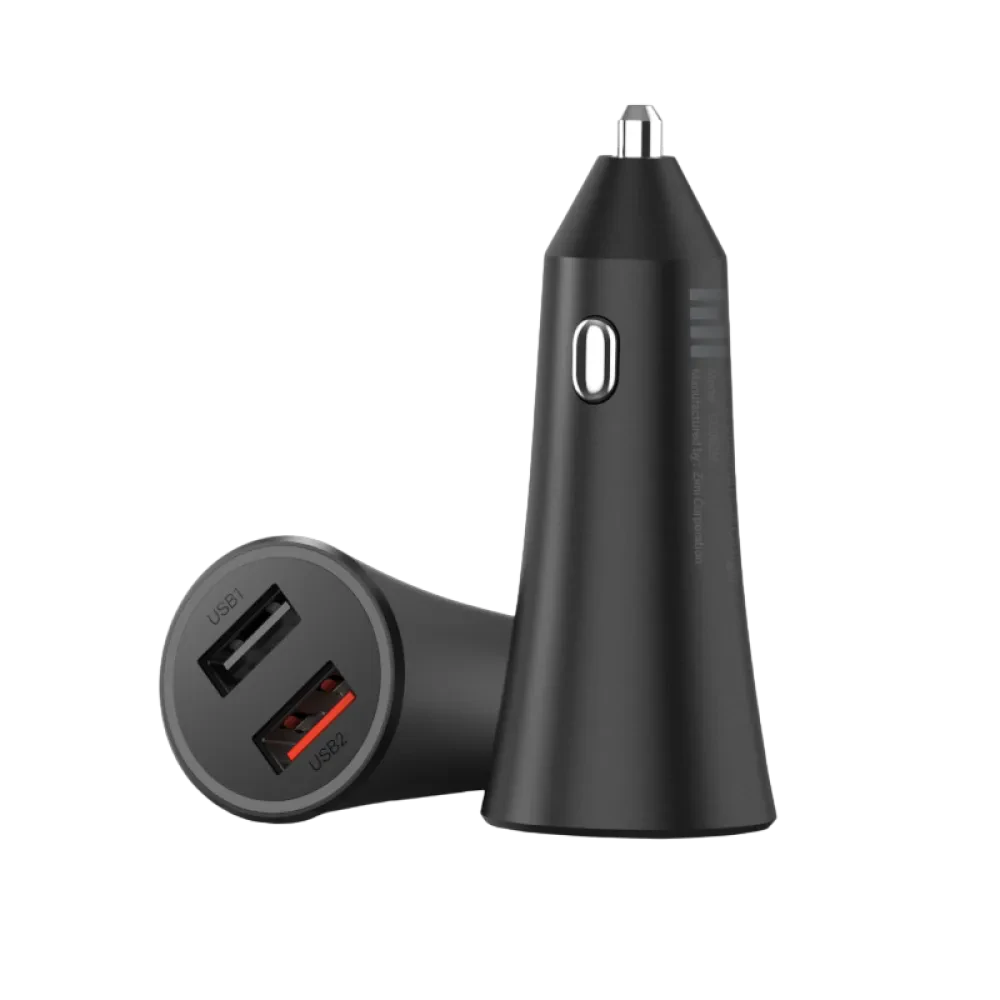 Автомобильное зарядное устройство Xiaomi Mi 37W Dual-Port Car Charger, 37Вт, Чёрный