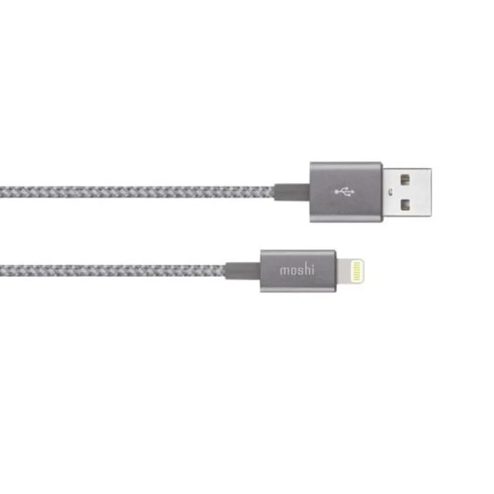 Cablu încărcare și sincronizare Moshi iPhone Lighting USB Cable, USB Type-A/Lightning, 1,2m, Gri