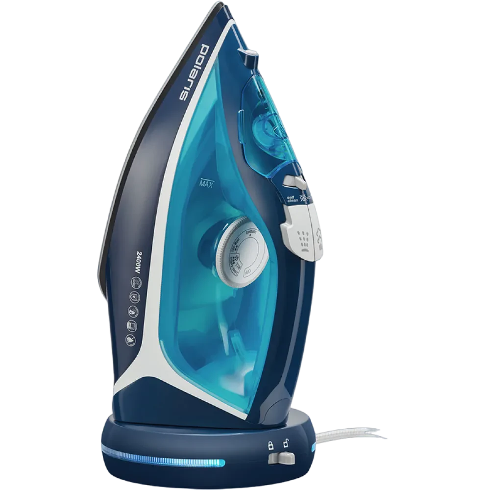 Fier de călcat Polaris PIR 2444K, 2400W, Albastru/Alb