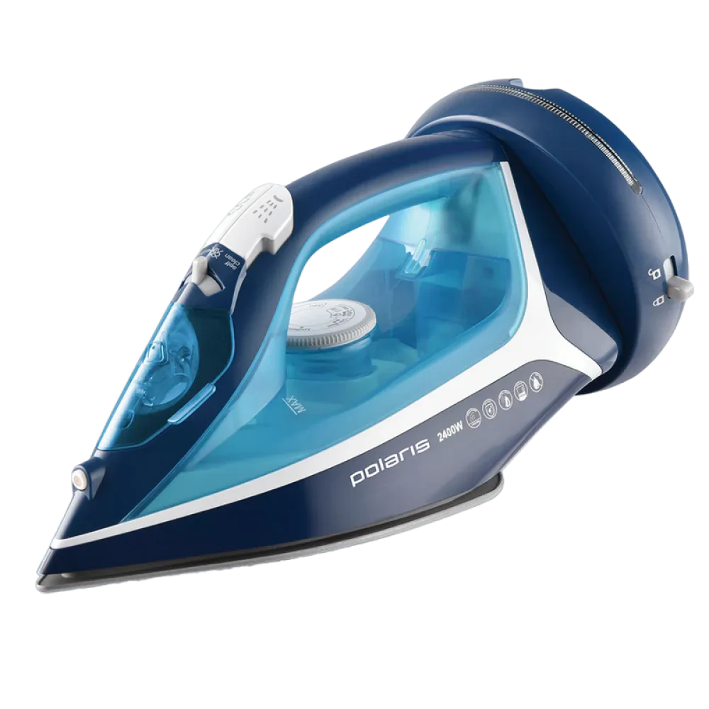 Fier de călcat Polaris PIR 2444K, 2400W, Albastru/Alb