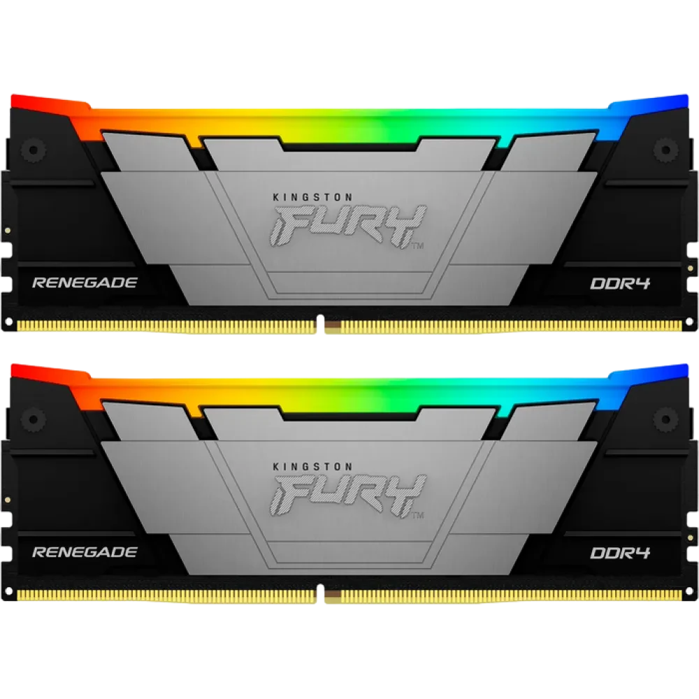 Оперативная память Kingston FURY Renegade RGB, DDR4 SDRAM, 3600 МГц, 64Гб, KF436C18RB2AK2/64
