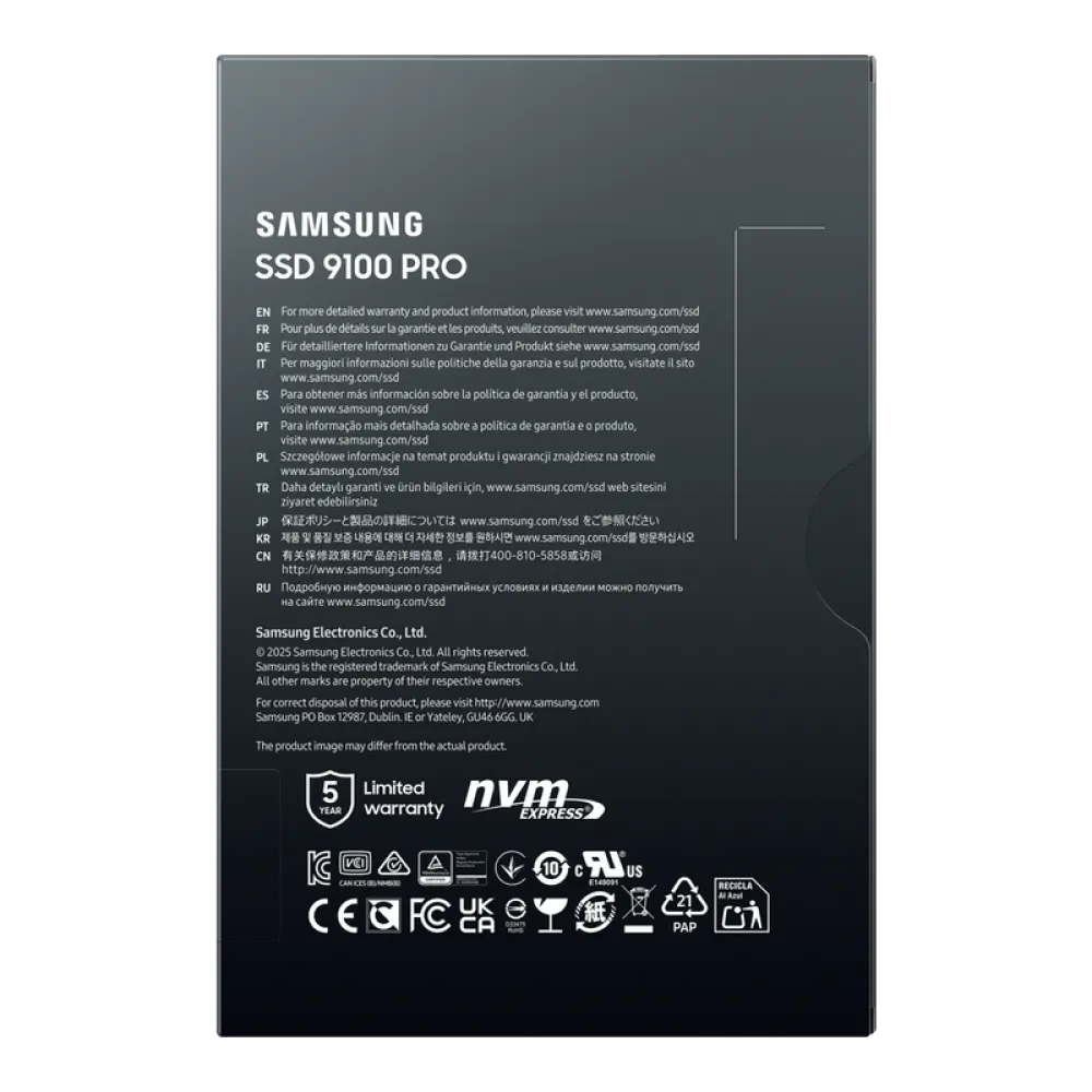 Unitate SSD Samsung 9100 PRO, 1024GB, MZ-VAP1T0BW