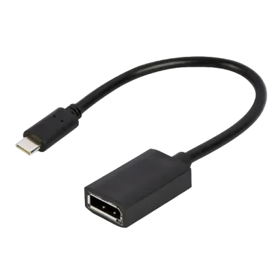 Cablu Video Cablexpert A-CM-DPF-02, USB 3.1 Type-C (M) - DisplayPort (F), 0.15 m, Negru