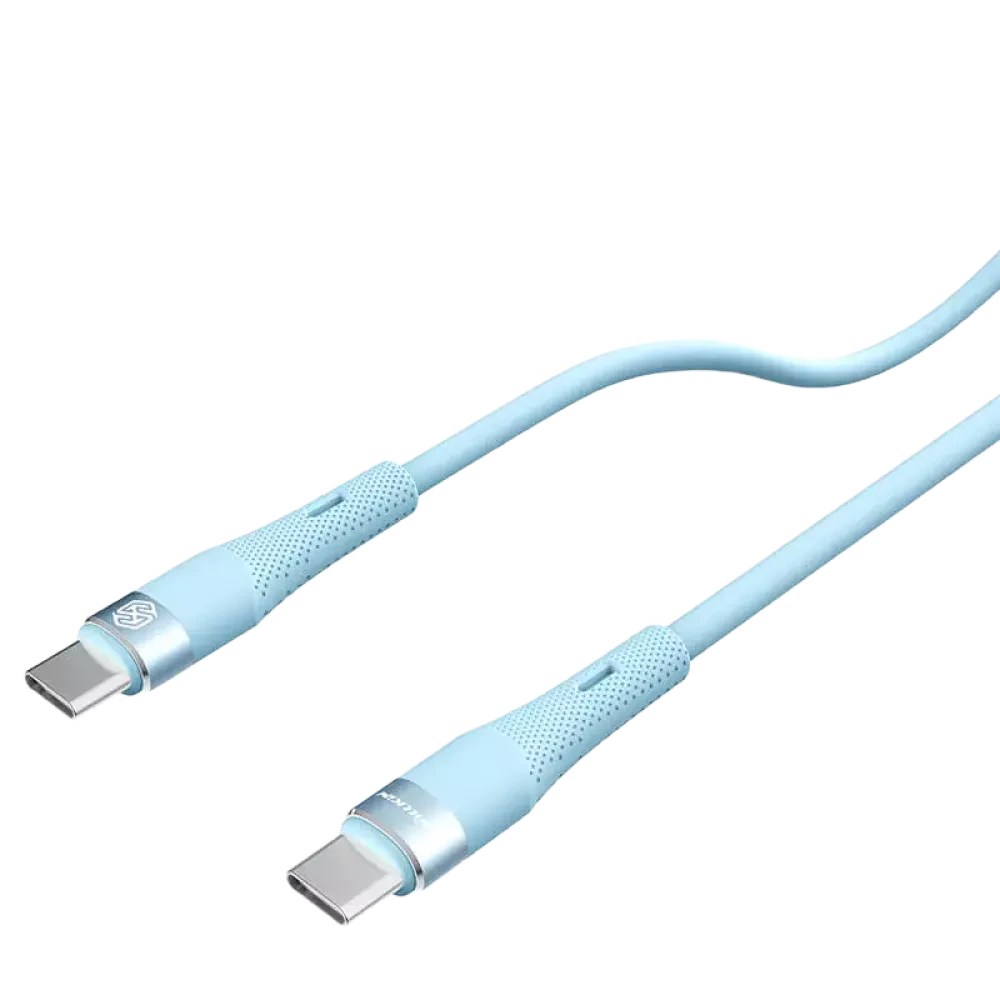 Cablu de încărcare Nillkin Type-C to Type-C Cable, Flowspeed, USB Type-C/USB Type-C, 1,2m, Albastru