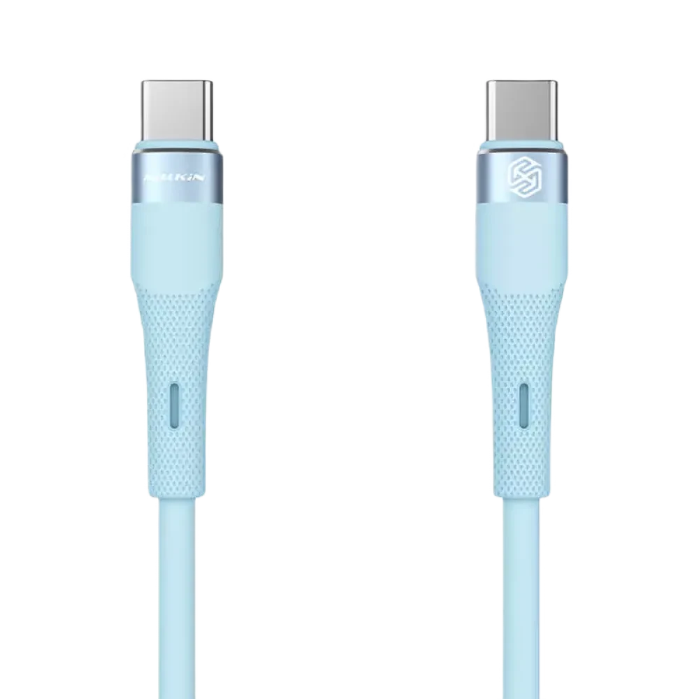 Cablu de încărcare Nillkin Type-C to Type-C Cable, Flowspeed, USB Type-C/USB Type-C, 1,2m, Albastru