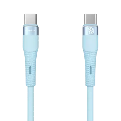 Cablu de încărcare Nillkin Type-C to Type-C Cable, Flowspeed, USB Type-C/USB Type-C, 1,2m, Albastru