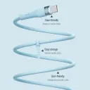 Cablu de încărcare Nillkin Type-C to Type-C Cable, Flowspeed, USB Type-C/USB Type-C, 1,2m, Albastru