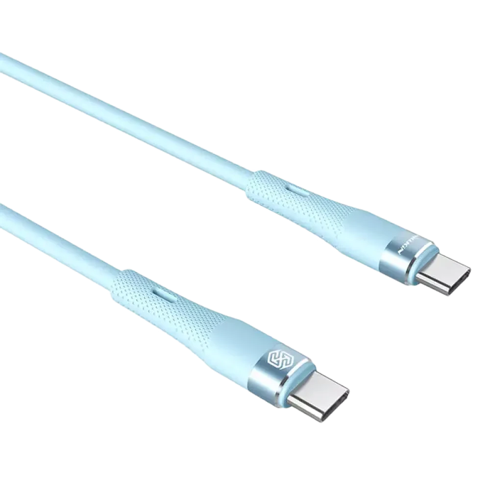 Cablu de încărcare Nillkin Type-C to Type-C Cable, Flowspeed, USB Type-C/USB Type-C, 1,2m, Albastru
