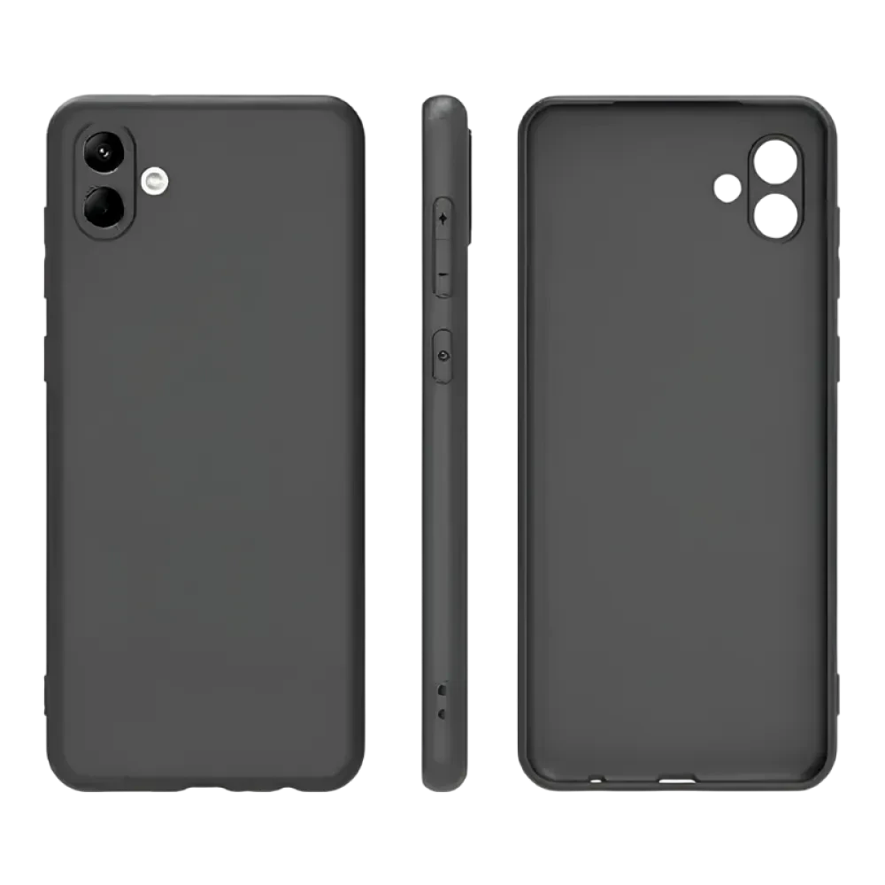 Husă Xcover Galaxy A04 - Soft Touch (Microfiber), Negru