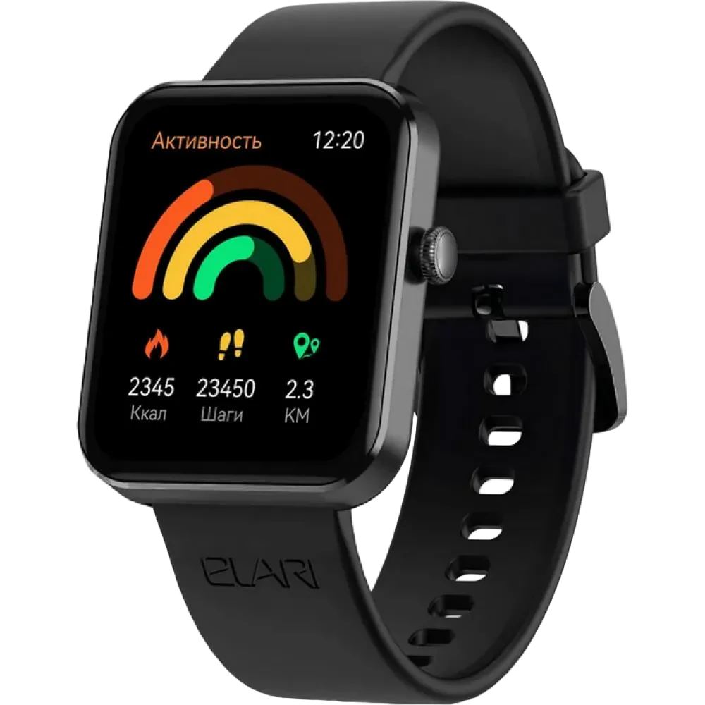 Умные часы Elari Watch Lite, 46мм, Чёрный