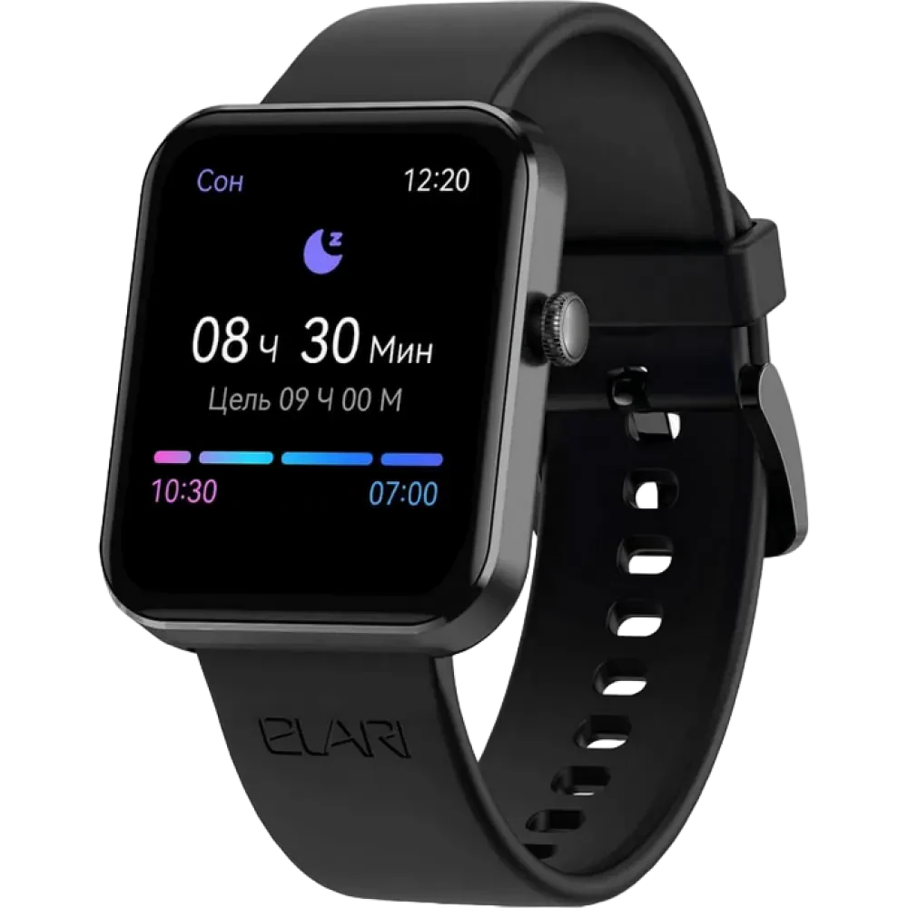 Умные часы Elari Watch Lite, 46мм, Чёрный