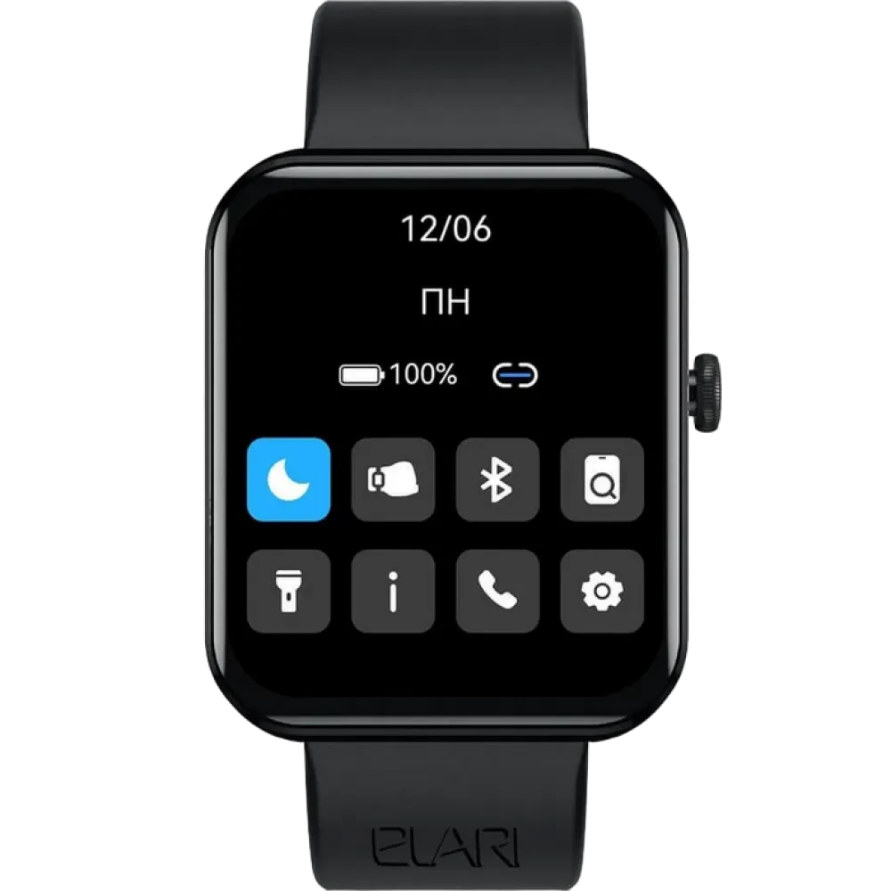Умные часы Elari Watch Lite, 46мм, Чёрный