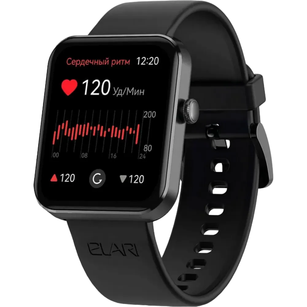 Умные часы Elari Watch Lite, 46мм, Чёрный