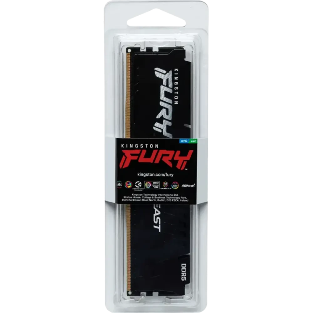 Оперативная память Kingston FURY Beast, DDR5 SDRAM, 5600 МГц, 32 ГБ, KF556C36BBE-32