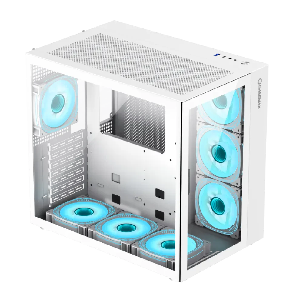 Компьютерный корпус Gamemax Infinity, Midi-Tower, Без блока питания, Белый