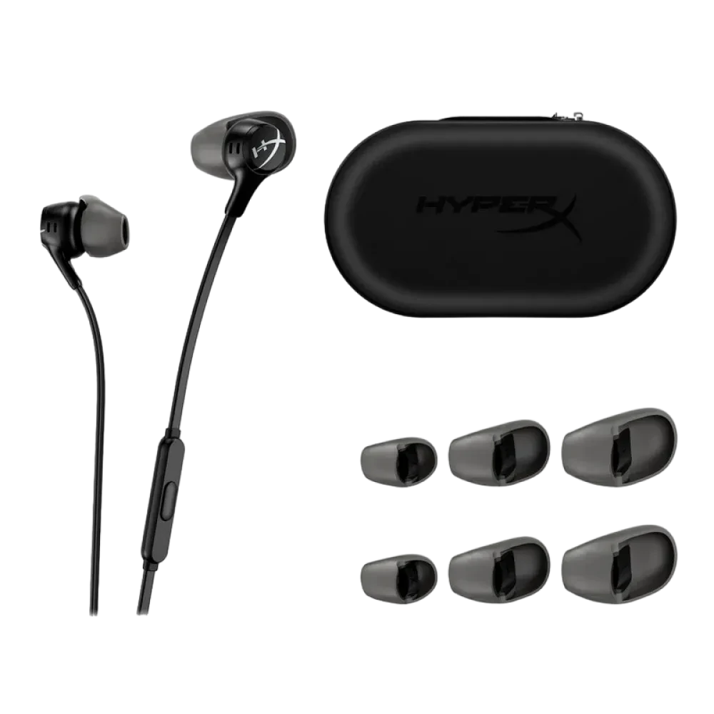 Căști HyperX Cloud Earbuds II, Cu fir, Negru