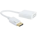 Adaptor Video Cablexpert A-DPM-DVIF-002-W, DisplayPort (M) - DVI-I (F), 0,1m, Alb