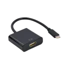 Видеокабель Cablexpert A-CM-HDMIF-04, USB 3.1 Type-C (M) - HDMI (F), 0.15 м, Чёрный