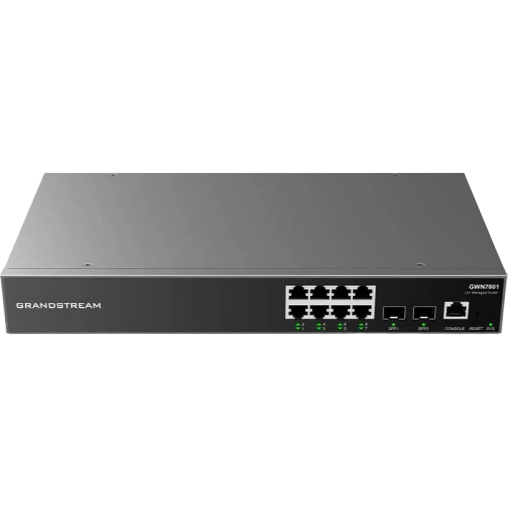 Switch de rețea Grandstream GWN7801, 8x 10/100/1000 Mbps