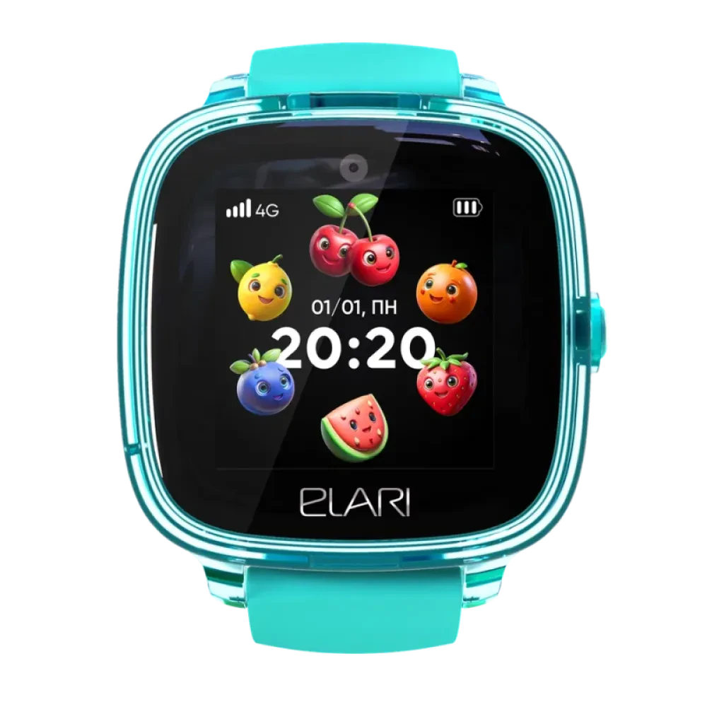Детские часы Elari KidPhone Fresh 4G, 35мм, Зелёный