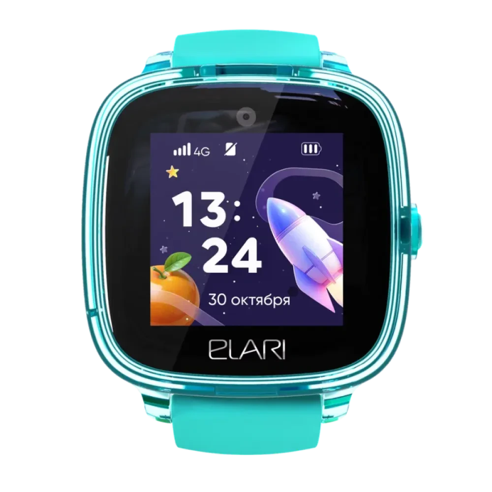 Детские часы Elari KidPhone Fresh 4G, 35мм, Зелёный