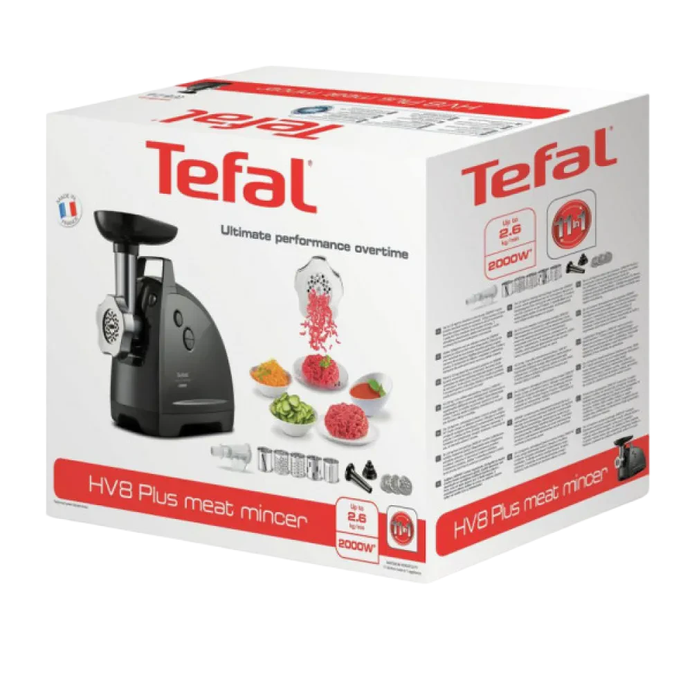 Mașină de tocat carne Tefal HV8 Plus 11in1 NE685, Negru