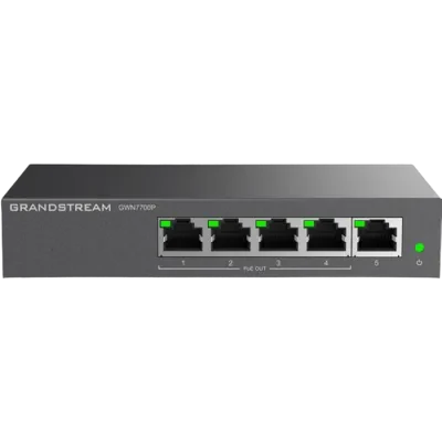 Comutator PoE Grandstream GWN7700P, 4x IEEE 802.3af/at