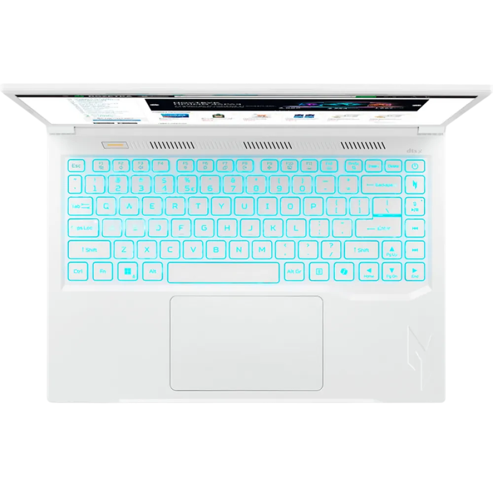 Laptop Gaming 14,5" Acer Nitro V14 ANV14-61, Pearl White, AMD Ryzen 7 8845HS, 16GB/1024GB, Linux eShell