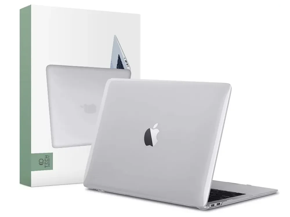 Чехол для ноутбука Tech Protect Smartshell Macbook Air 13 (2018-2020), 13.3", Поликарбонат, Crystal Clear
