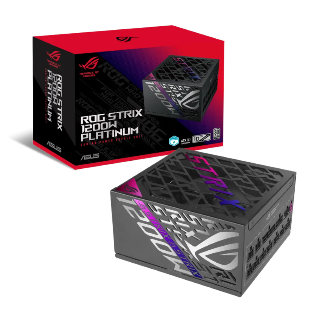 Блок питания для компьютеров ASUS ROG Strix 1200W Platinum, ATX, Полностью модульный