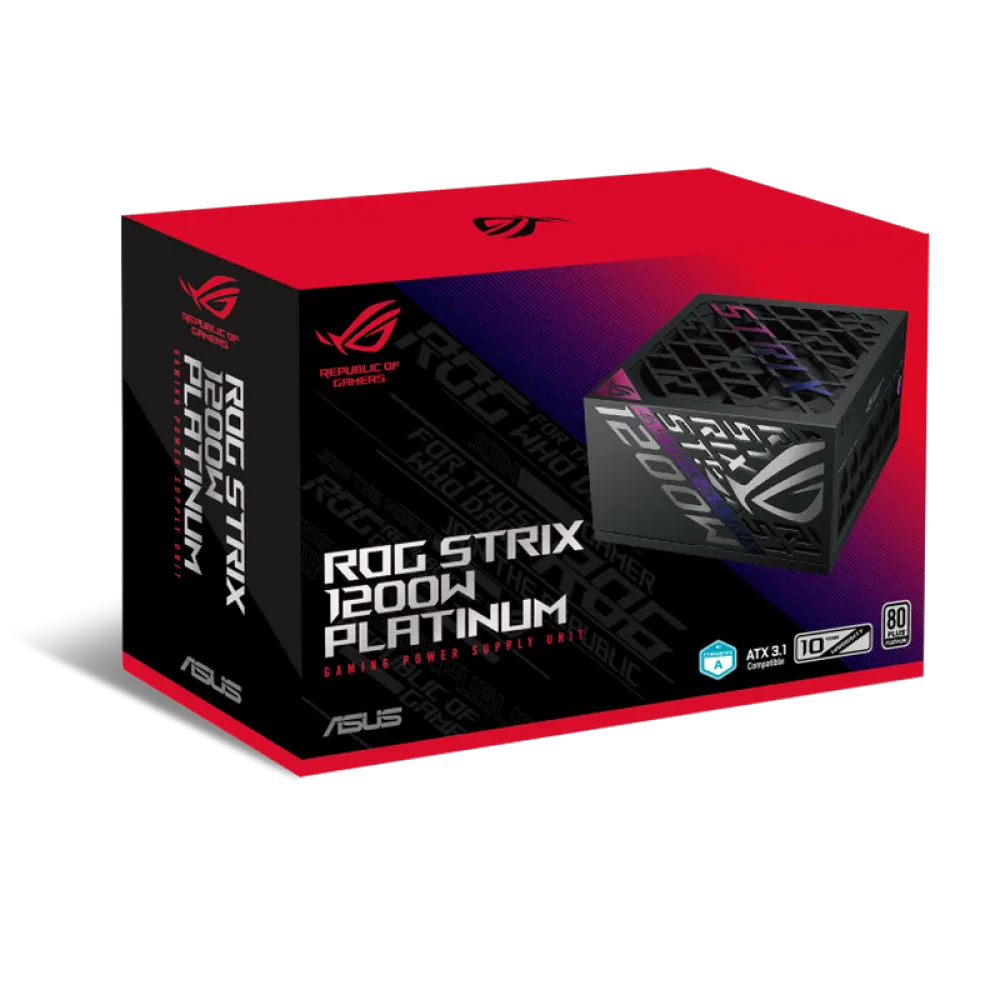 Блок питания для компьютеров ASUS ROG Strix 1200W Platinum, ATX, Полностью модульный