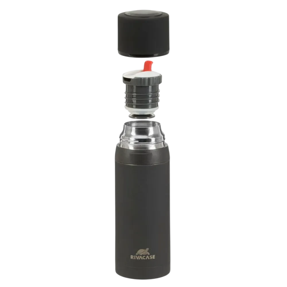 Термос Rivacase 90311BK, 0,5л, Чёрный