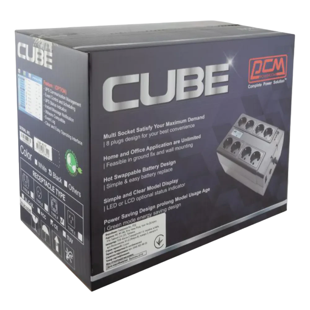 Sursă de alimentare neîntreruptibilă PCM CUB-850E, Offline, 850VA, Turn