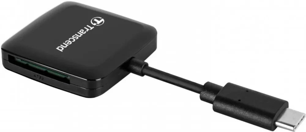 Кардридер Transcend TS-RDC3, USB Type-C, Чёрный