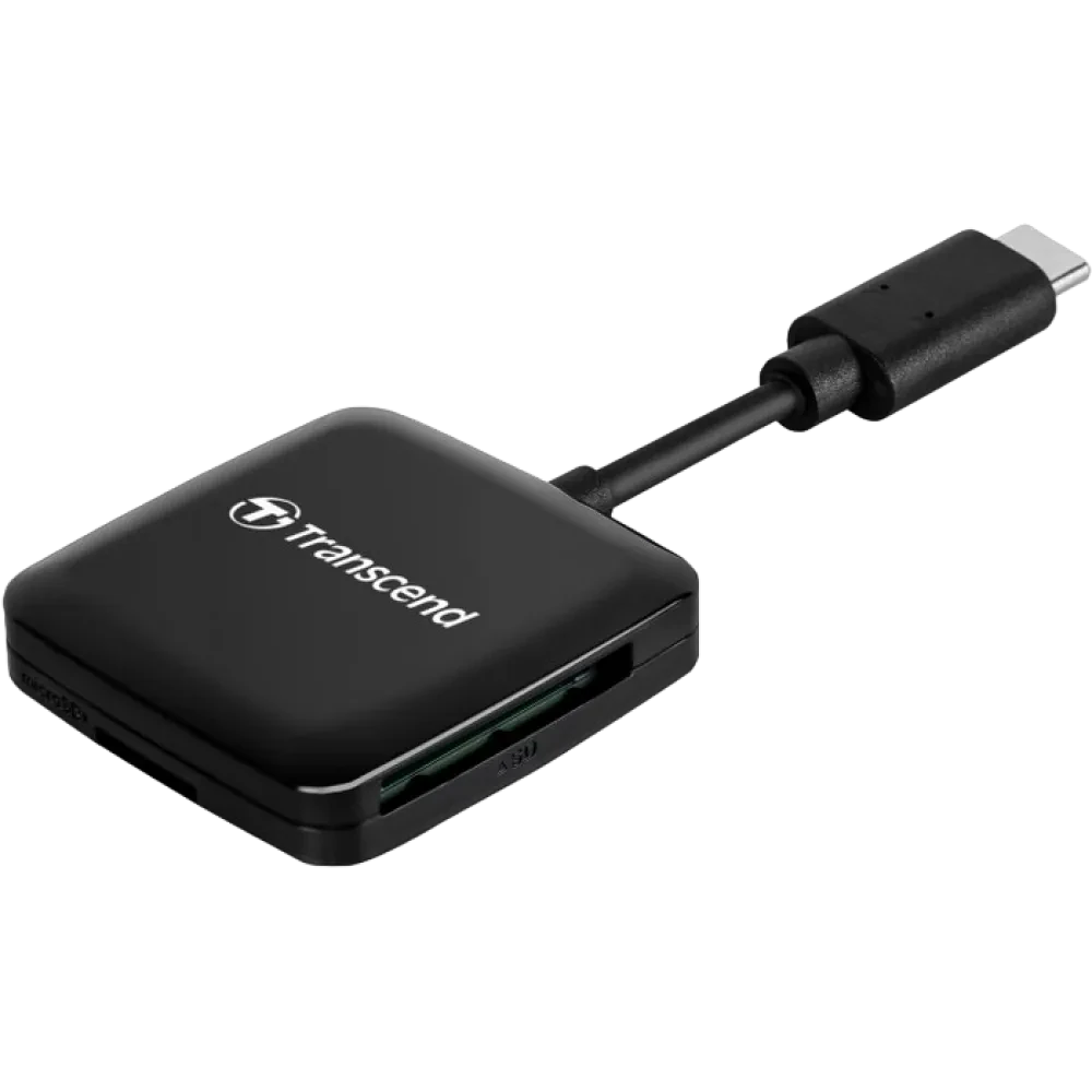 Кардридер Transcend TS-RDC3, USB Type-C, Чёрный